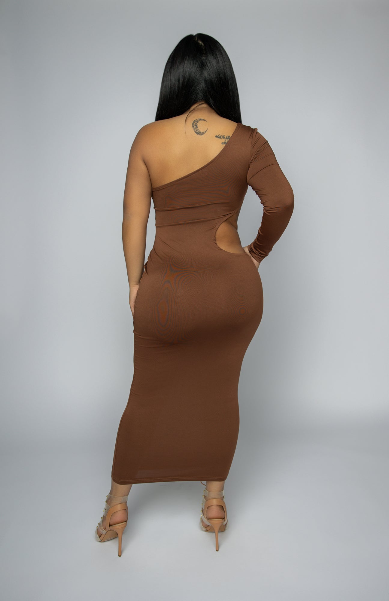 Lyari  Maxi Dress - Brown