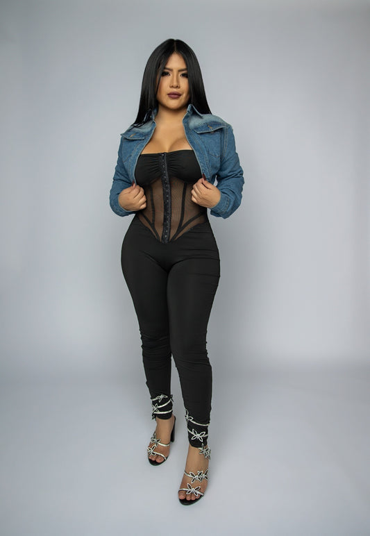 Tatiana Denim Halter Top -