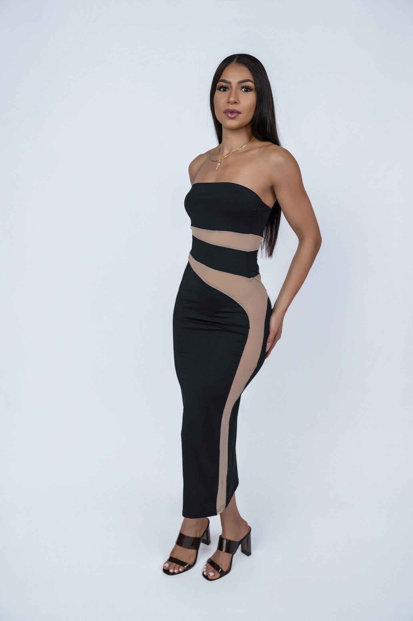 Lilya Off-the-Shoulder  Maxi Dress