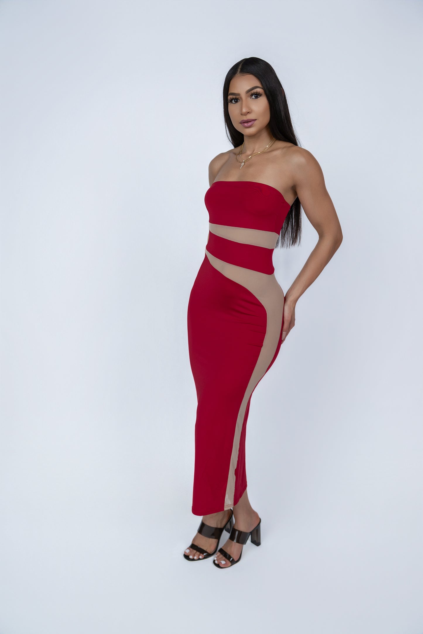 Lilya Off-the-Shoulder  Maxi Dress