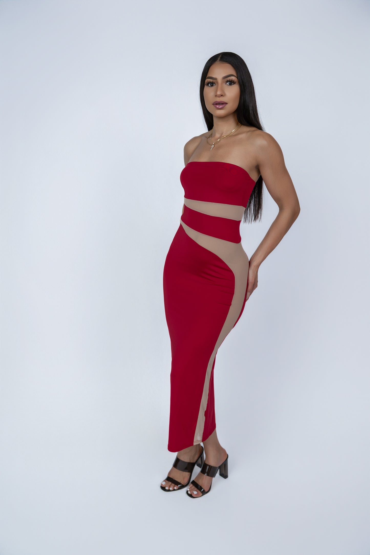 Lilya Off-the-Shoulder  Maxi Dress